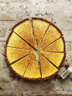 Maple Custard Tart | #food #recipes