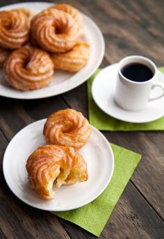 french cruller doughnuts recipe.... definitely making!