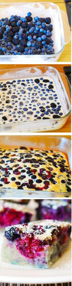 
                    
                        Berry clafoutis - easy-to-make berry dessert.  If you have lots of berries - this is a perfect recipe!
                    
                