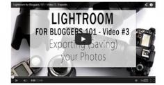 
                    
                        Lightroom for Bloggers 101 - video 3- Exporting Saving your photos
                    
                