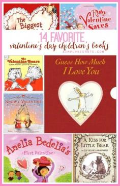 
                    
                        This is fabulous list of 14 really fun Valentine's Day children's books! Perfect for a countdown--read one a day from Feb. 1st-14th!
                    
                