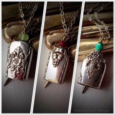 
                    
                        Antique Dinner Knife Handle Bell Pendant Necklaces...made from old dinner knives
                    
                