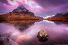 
                    
                        Glencoe sunset reflection - Scotland
                    
                