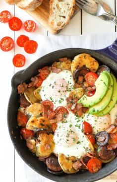 
                    
                        CHORIZO AND BACON SMASHED POTATO BREAKFAST HASH
                    
                