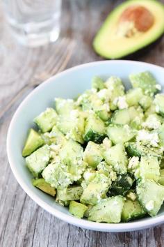 
                    
                        Cucumber, avocado and feta salad
                    
                