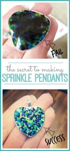 
                    
                        how to make your own Sprinkle Pendant (and what NOT to do!) - Sugar Bee Crafts
                    
                