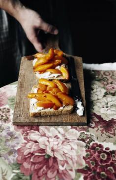 
                    
                        apricot tartine with goat cheese, spiced up with honey and cardamom
                    
                