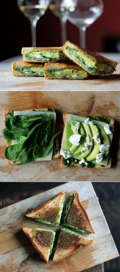 Green Goddess Grilled Chees Sandwich