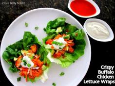 
                    
                        Full Belly Sisters: Crispy Buffalo Chicken Lettuce Wraps
                    
                