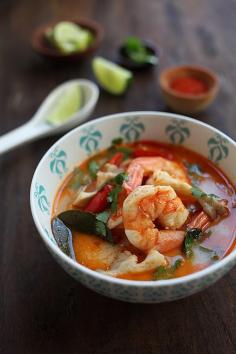 
                    
                        {Thailand} Thai Tom Yum Soup with Shrimp.
                    
                