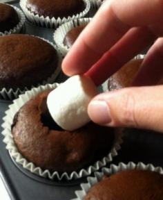 Best Chocolate Cupcake Recipe... add a large marshmallow to make it a Chocolate Surprise Cupcake