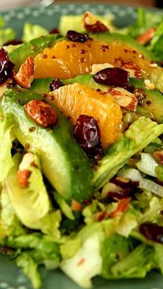 
                    
                        Avocado and Orange Chopped Salad with Orange Honey Mustard Dressing Mmm #paleo #avocado ideas and recipes!!
                    
                