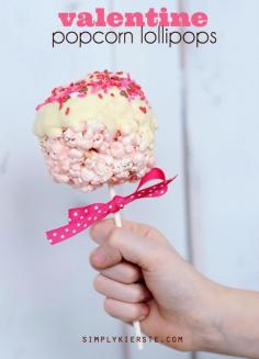 
                    
                        Valentine Popcorn Lollipops plus Free Printable - You Make My Heart POP! | simplykierste.com
                    
                