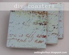 
                    
                        Easy Custom DIY Mod Podge Coasters Tutorial using leftover tile - make these DIY Decor accessories for your home or for a gift! Stocking stuffer, teacher gift, neighbor gift, hostess gift | www.settingforfou...
                    
                