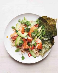 
                    
                        Brown Rice with Salmon, Avocado, and Toasted Nori
                    
                