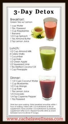 
                    
                        Simple 3 day juice detox
                    
                