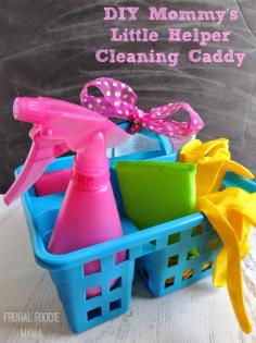 
                    
                        DIY Mommy's Little Helper Cleaning Caddy- Let the little ones "help" while you clean up!
                    
                