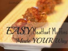 
                    
                        Need a quick & simple weeknight dinner? These easy meatloaf muffins can be customized with whatever ingredients you have on hand! In under 30 minutes, you'll have this delicious meal on the table with smiles all around! Easy Meatloaf Muffins – Made YOUR Way
                    
                