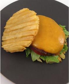 
                    
                        The French Fry Hamburger is a Long-Awaited Delicacy #fries trendhunter.com
                    
                