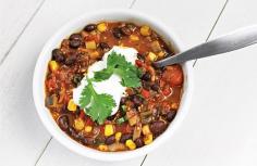 
                    
                        Vegetarian Chili. Make sure your spices and veggie stock are GF.
                    
                