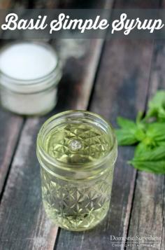 
                    
                        Basil Simple Syrup  - perfect for infused cocktails or drizzling on fresh fruit!
                    
                