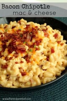 
                    
                        Bacon Chipotle Mac & Cheese ~ Only One Pot, 6 Ingredients and Ready in 25 Minutes!!
                    
                