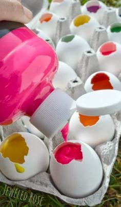 Diy Crafts Fill eggs with paint and toss them at canvas. Add it to the bucket list, Diy, Diy & Crafts, Top Diy