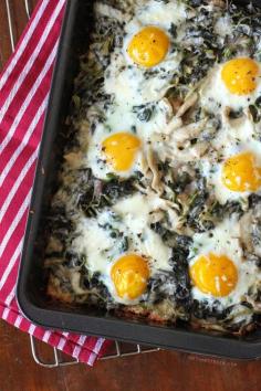 
                    
                        Mushroom-Spinach Baked Eggs
                    
                