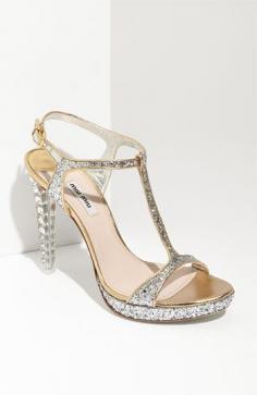 
                    
                        Free shipping and returns on Miu Miu Glitter T-Strap Platform Sandal at Nordstrom.com.
                    
                