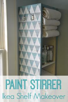 Paint Stick Furniture Makeover