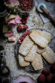 
                    
                        rose lychee and raspberry shortbread cookies
                    
                