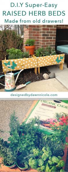
                    
                        DIY Super-Easy Raised Herb Beds {from old drawers!}
                    
                