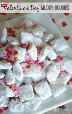 
                    
                        Valentine's Day Muddy Buddies Recipe - The Rebel Chick
                    
                