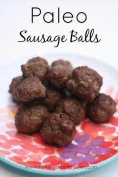 
                    
                        Paleo Sausage Balls- Perfect to make ahead for a weeks worth of breakfast.
                    
                