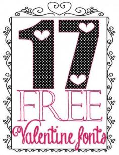 17 Free Valentine Fonts for My Fellow Font Addicts - The Bold Abode