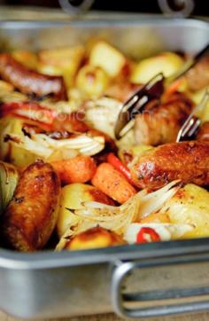 
                    
                        Lazy Day Casserole--sausage, potatoes, carrots, peppers, onions, herbs........comfort food for sure!
                    
                