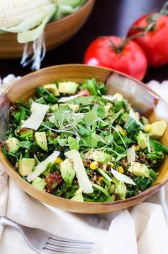 
                    
                        Arugula, Avocado & Corn Quinoa Salad
                    
                