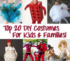 
                    
                        Top DIY Costumes for babies, kids, and entire families!! There are some awesome ideas here!
                    
                
