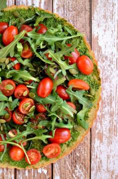 
                    
                        This Healthy Homemade Pizza Recipe is Vegan and Gluten-Free #healthyeating trendhunter.com
                    
                