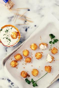 
                    
                        Mini Mozzarella Sticks with Jalapeno Ranch Dip
                    
                