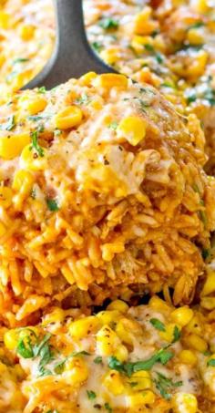 
                    
                        Chicken Enchilada Rice Casserole Recipe ~ all the makings of a chicken enchilada but with rice. It’s simply delicious!
                    
                