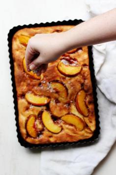 
                    
                        Salty Vanilla & Peach Focaccia
                    
                