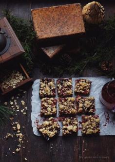 
                    
                        APPLE-BERRY + HAZELNUT STREUSEL BARS
                    
                