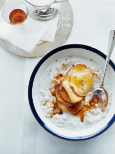 Vanilla porridge with honeyed apples by Donna Hay
