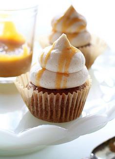
                    
                        Spice Cupcake with Eggnog Buttercream and Caramel Drizzle
                    
                