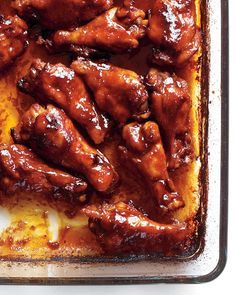 
                    
                        Sriracha-Glazed Chicken! Spicy good chicken...just what a man needs for the big game!
                    
                