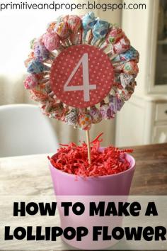 Maddycakes Muse: DIY Crafts  Lollypop tree centerpiece