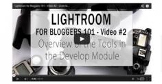 
                    
                        Lightroom for Bloggers 101 - video 2 - Overview of the Tools in the Develop Module
                    
                