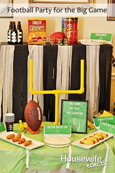 
                    
                        Housewife Eclectic: Football Themed Party for the Big Game. A Party with all the details for the big game. Free Printables, decoration ideas and activities! #BigGameSnacks #CBias #Ad @Walmart
                    
                