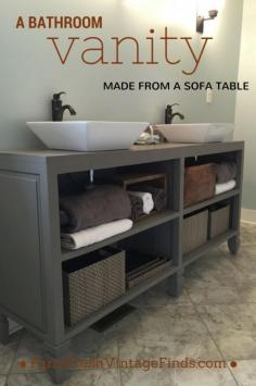 
                    
                        How to Make a Custom Vanity {Without the Custom Price Tag} - Farm Fresh Vintage Finds
                    
                